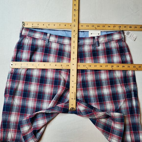 Brooks Brothers Mens Size 38 NWT Casual Cotton Shorts 9" Inseam Plaid Multicolor - Picture 2 of 7